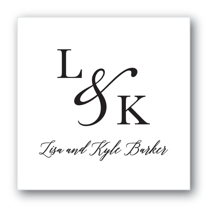 The Ampersand Block Initials Sticker