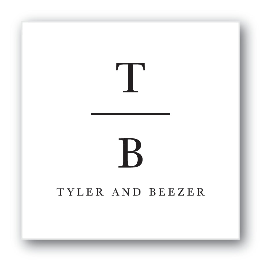 The Vertical Block Initials Sticker