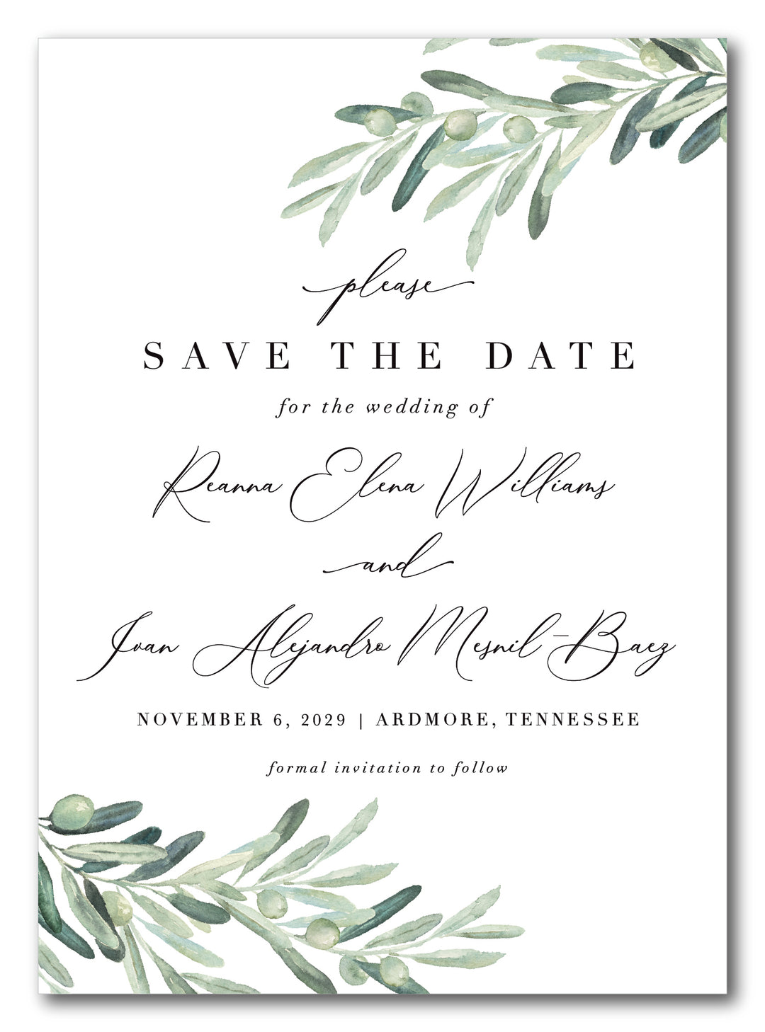 The Reanna Save The Date