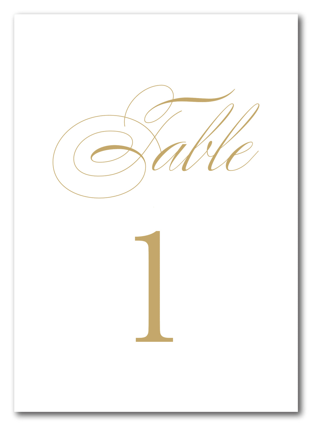 The Emily Table Number