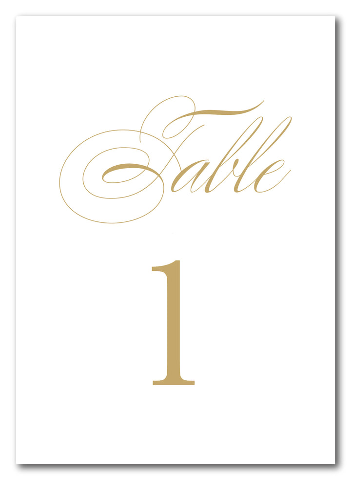The Emily Table Number