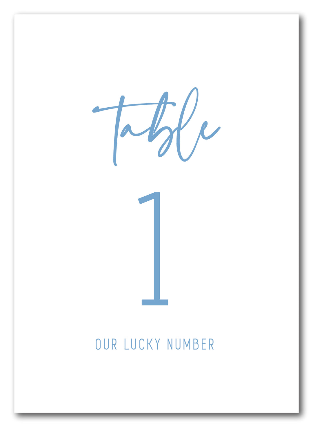 The Megan II Table Number