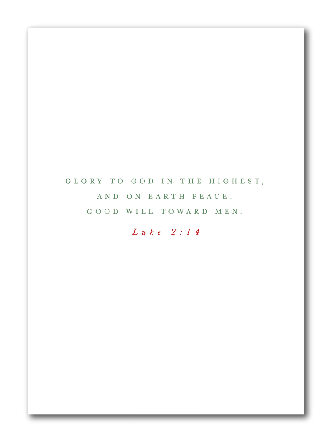 The Green Christmas Card