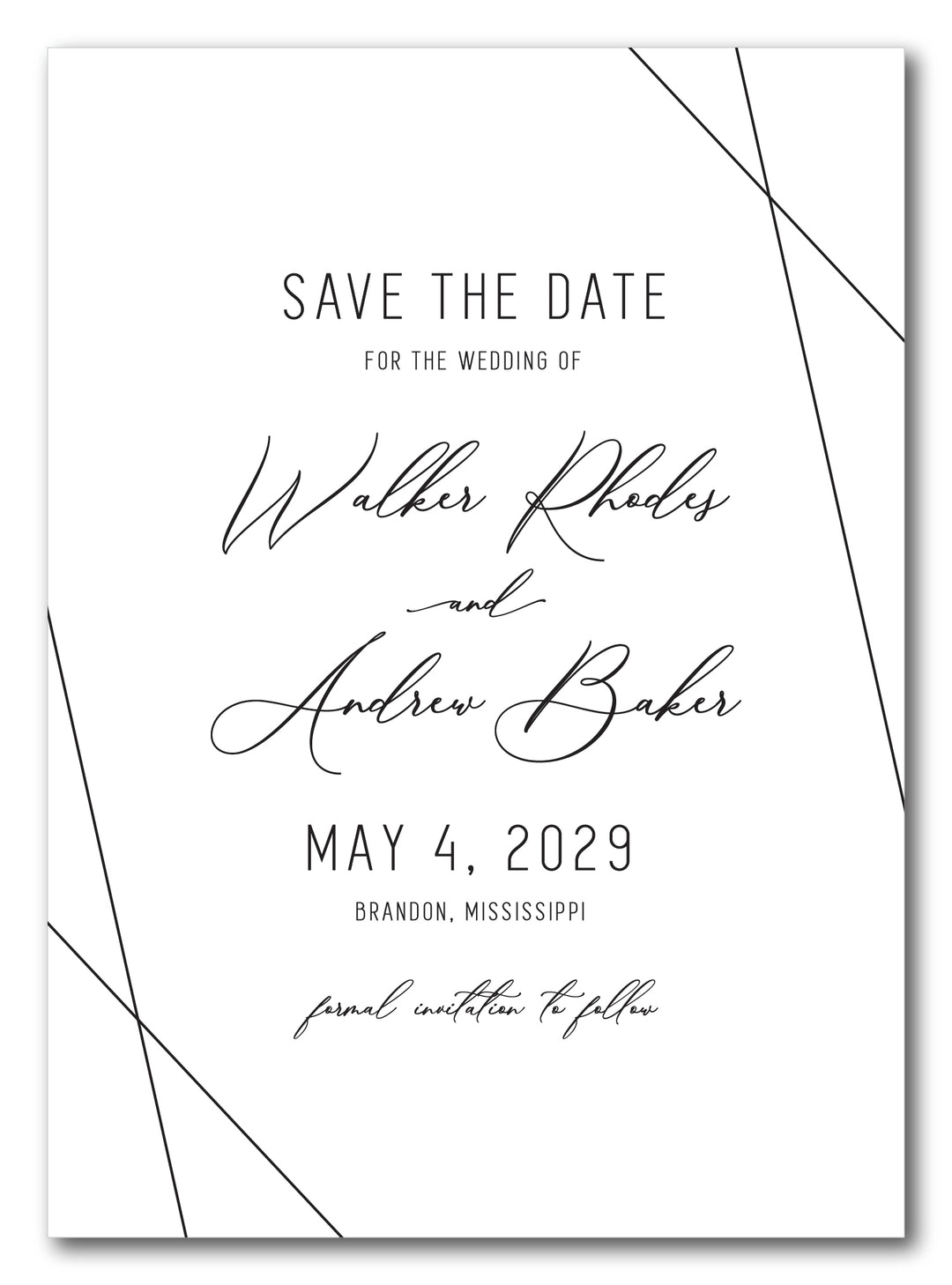 The Walker Save The Date