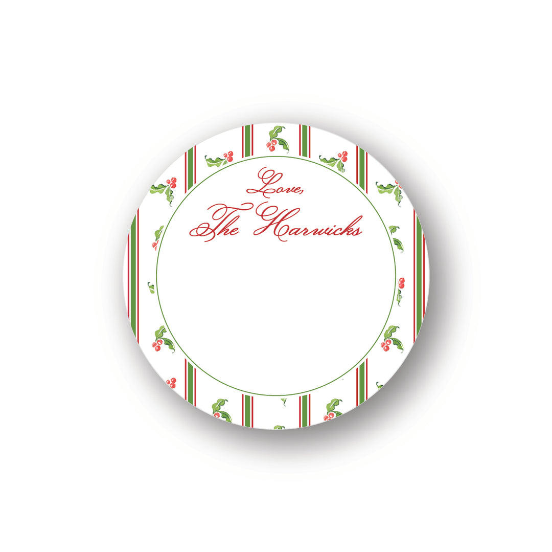 The Harwick Christmas Round Sticker