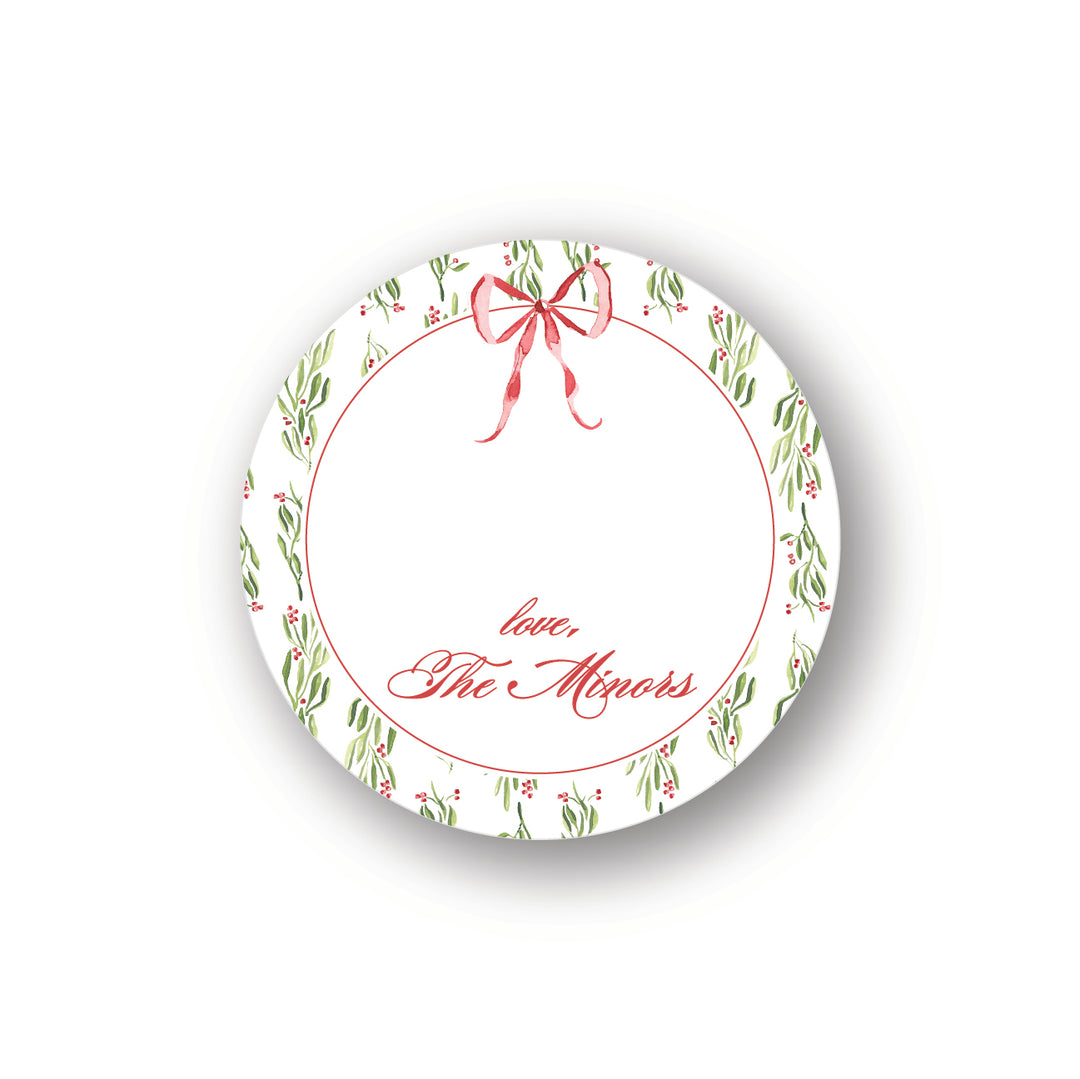 The Minor Christmas Round Sticker