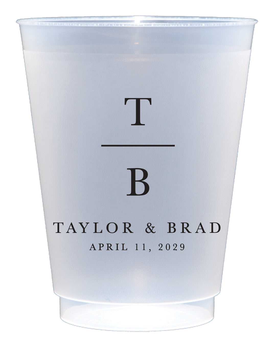 Vertical Block Initial Shatterproof Cup