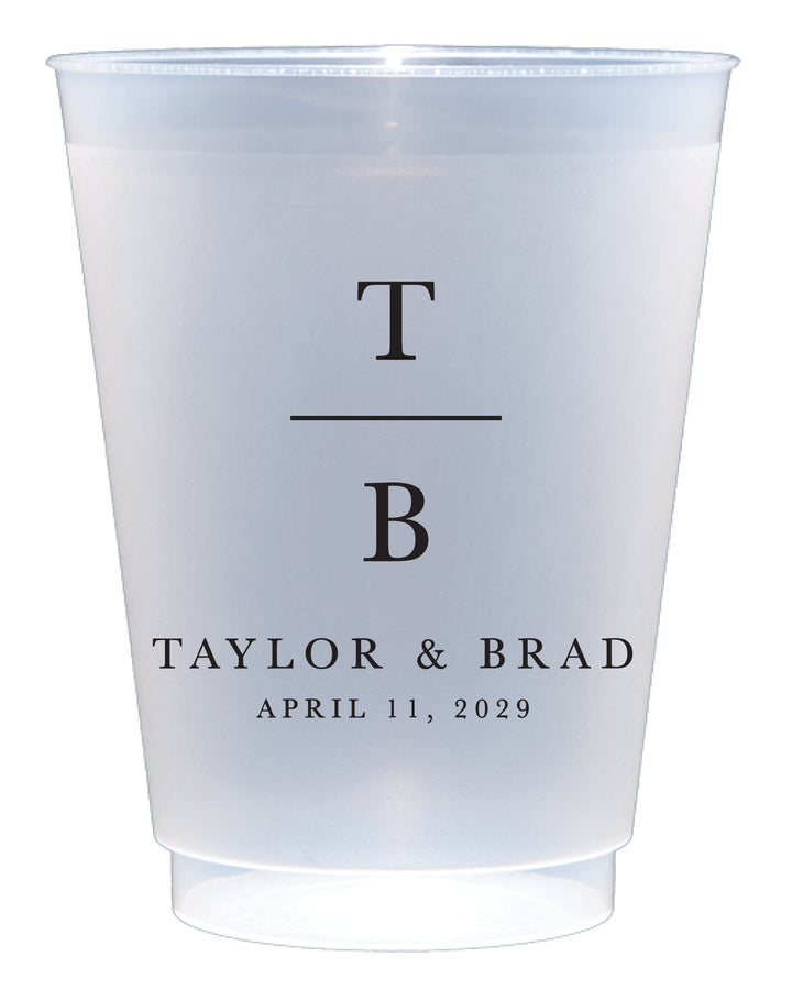 Vertical Block Initial Shatterproof Cup