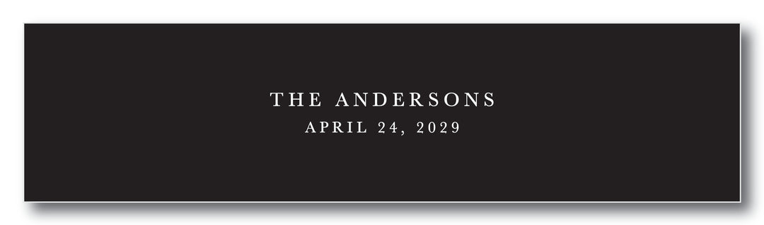 The Andersons Water Bottle Label