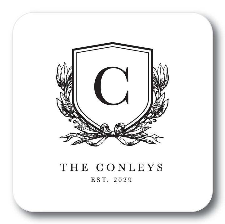 The Single Block Initial Wedding Coaster