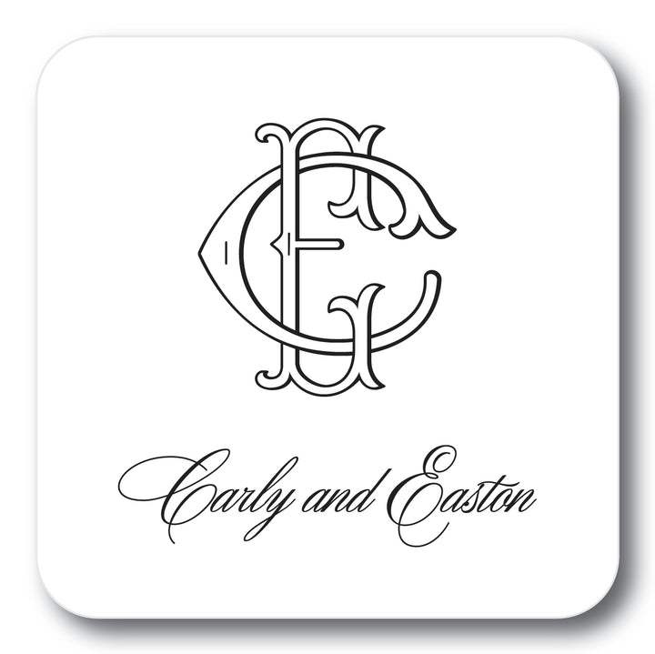 The Carly Wedding Coaster