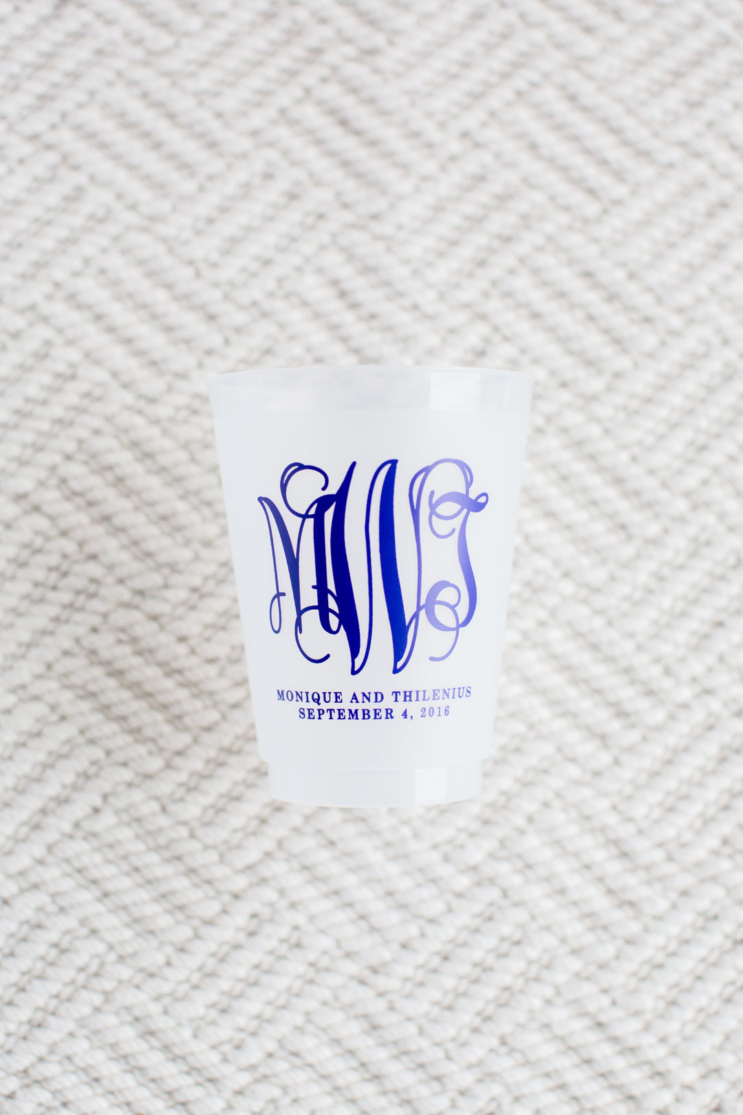 Vertical Block Initial Shatterproof Cup