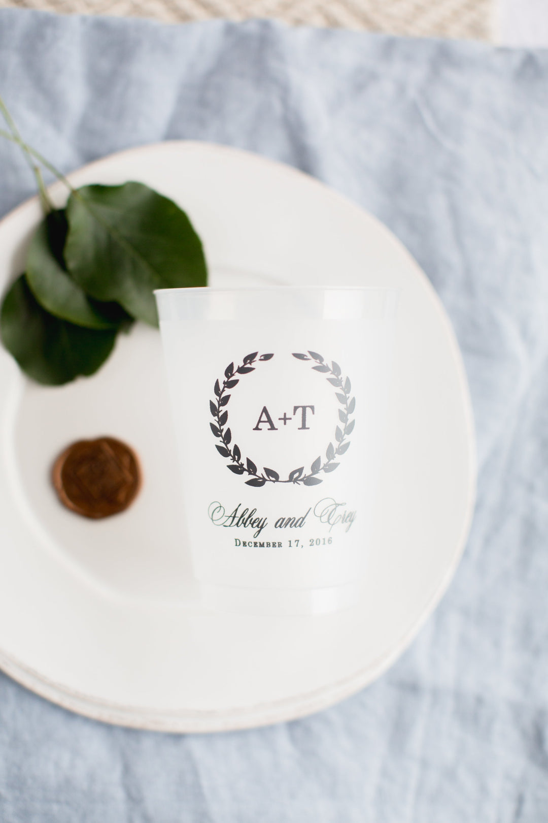 Vertical Block Initial Shatterproof Cup